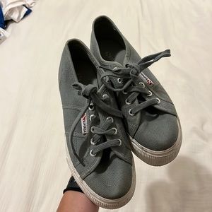 Grey Superga 2790 Platform Sneakers